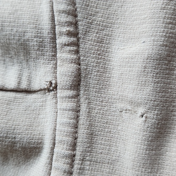 Aerie sand color lightweight 3/4 zipper hoodie women's xs oversized fit - Picture 7 of 8